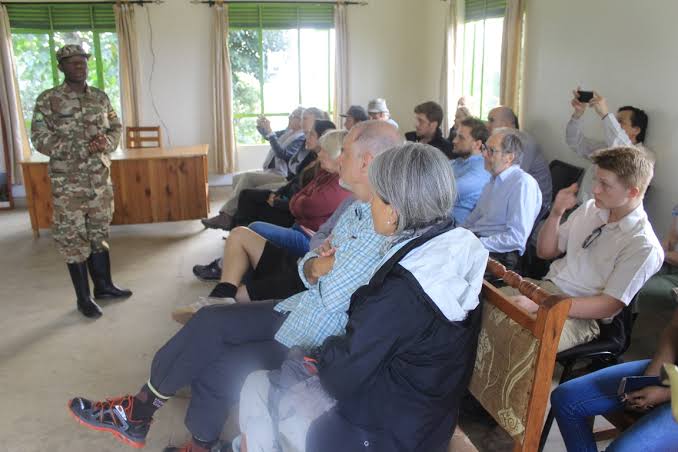 Pre gorilla trekking briefing